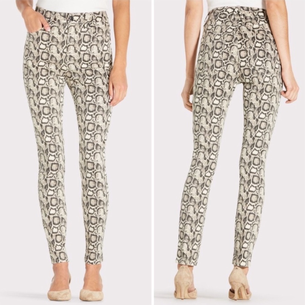 Good American Good Legs Snake Print Skinny Jeans